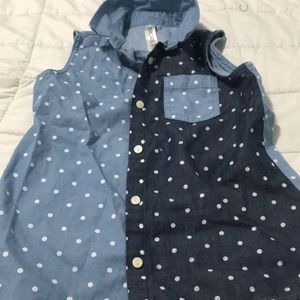 Button- down tank top